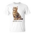 Mischief In Fur 猫写真 キジトラ 猫好き ネタ 猫しもべ 猫飼い 猫依存症 猫オーナー Tシャツ