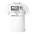 Msx Turbo R グリーン&ストーンウォッシュ効果 Tシャツ