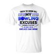 My Bowling 言い訳 おもしろボーリングギフト Tシャツ