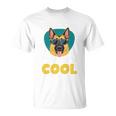 My Dog Thinks I'm Cool サングラス ジャーマンシェパード ドッグオーナー 長袖tシャツ Tシャツ