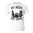 My Needs Areimple Guitars ビール愛好家 ギタリストギター Tシャツ
