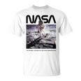 Nasaアポロ11号の月面宇宙飛行士の有名なワームロゴ Tシャツ