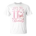 Niños Camisa De Cumpleaños Número 11 Para Niñas De 11 Años De Edad Diseño De Mariposa Camiseta unisex