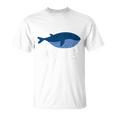 Niños De Ballena Para Niños O Niñas Bonito Regalo De Ballena Azul Camiseta unisex