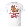 Niños Niños De Capibara De 8 Años Para Niñas Fiesta De 8 Cumpleañ Camiseta unisex