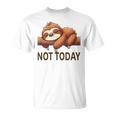Not Todayloth 今日はナマケモノ Tシャツ