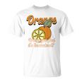 Orange You Glad It's The Weekend Fun Citrus Fruit Back Tシャツ