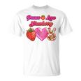 Peace Love イチゴ好き 果物食主義者 果実 果実 果実 Tシャツ