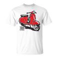 Piaggio クラシックスクーター イタリア製 ピンク Tシャツ