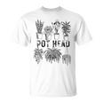 Pot Head 観葉植物 庭師 面白い 観葉植物 Tシャツ
