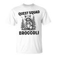 Questquad ブロッコリー 面白い 猫好き Tシャツ