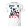 Resist Like It's 1776 No Kings Liberty Statue 4Th Of July T-Shirt