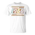 Retro Classic 1968 Originalintage Cumpleaños Edición 1968 Camiseta unisex