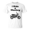I Ride A Monkey オートバイ ミニバイクシャツ Tシャツ