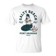 Salty Beach Port Aransas テキサス マーメイドシャツ ダイブバー オイスター Tシャツ