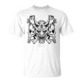 Samurái Máscara De Hannya Oni Japón Anime Camiseta unisex