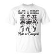 Save A Horse Ride A Cowgirl レトロ ウエスタン ロデオ カントリーガール Tシャツ