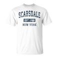 Scarsdale New York Ny ビンテージスポーツデザイン ネイビー Tシャツ