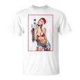 Sexy Girl グラフィックtシャツ セクシーアイスポップピンナップ 3 バックプリント Tシャツ