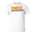 Smile It Makes People Wonder What You're Up To Tシャツ