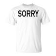 Sorry Das Icho Groß Tシャツ