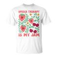 Speech Therapy Is My Jam Boho Floral Speech Pathology Slp T-Shirt
