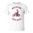 Super Cub スーパーカブ ミニモト 面白 ふざけ ネタ おもしろ バイク アウトロー バイカーギャング 長袖tシャツ Tシャツ