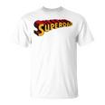Super Daduperdad uperhero Dad Tシャツ