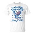 Tea Bagging England Since 1773 Patriotic Eagle 4Th Of July T-Shirt