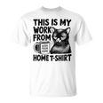 This Is My Work From Homearcastic Cat Remote Worker Tシャツ