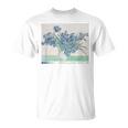 Trendyincentan Gogh Irises Famous Painting 1890 Tシャツ