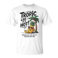 Tropic Like It's Hot パイナップル サマーサングラス ビーチ Tシャツ