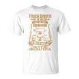 Truck Drivers Fun Truckers トラッキング スカル バックサイド 長袖tシャツ Tシャツ