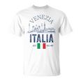 Venezia Italiaouvenirenecia Italia Bandera Recordatorio Hombres Es Camiseta unisex