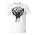 Walhalla Raven Odins ルーンズ ノルディック コンパス バイキング 長袖tシャツ Tシャツ