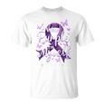 I Wear Purple For Myself Support Lupus Awareness Day Ribbon T-Shirt