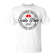 Women's Girls Trip 2025 Weekend Holiday Matching Women's Blue T-Shirt