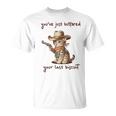 You 'Ve Just Buttered Your Last Biscuit Meow Cowboy Cat Meme 長袖tシャツ Tシャツ