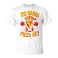 You Wanna Pizza Me 面白い ファイター ピザ愛好家 ファーストフード しゃれ 長袖tシャツ Tシャツ