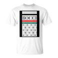 【バックプリント・背中側】Bocci ぼっち ロゴ 総柄 イタリア国旗風【変なtシャツ】陰キャ ブランド パロディ 面白 Tシャツ