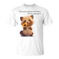 ありがとうのタヌキ ひまわりver 父の日 アニマルグラフィック 感謝 たぬき 花と狸 Tシャツ