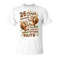お互いの運転26年 ナッツ26周年 結婚26周年 Tシャツ