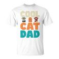 かっこいい猫お父さん面白い猫好きの男性 長袖tシャツ Tシャツ