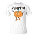 かぼちゃ Pumpkin キャラクター 顔 イラスト かわいい おもしろ シンプル ゆるい 野菜 ゆるキャラ Tシャツ