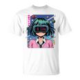 かわいいアニメの女の子 長袖tシャツ Tシャツ