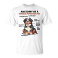 かわいい犬の説明 バーニーズ・マウンテン・ドッグの解剖学 Tシャツ