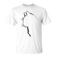 かわいい猫のシルエット Tシャツ