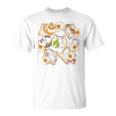 かわいい猫のパンおかしな猫と卵好き。 Tシャツ