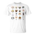 かわいい面白い犬種 Tシャツ