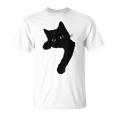 かわいい黒猫tシャツ ユニセックス Tシャツ